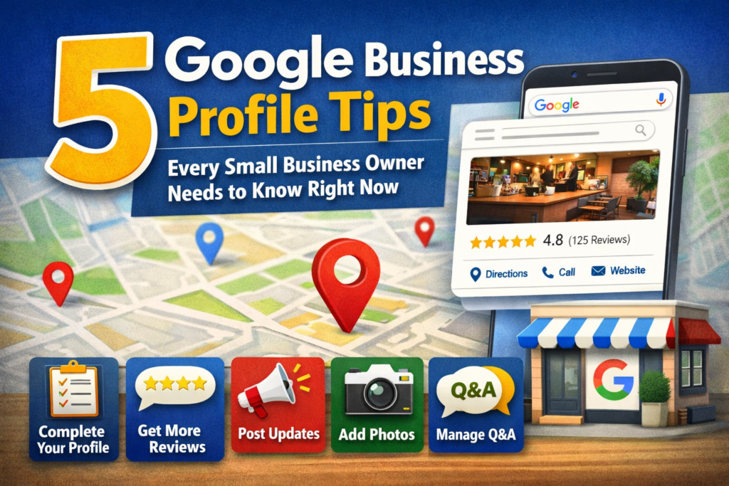 5 Google Business Profile Tips for Small Business Owner