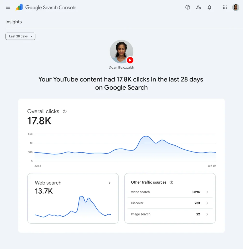 search-console-social-video-platforms